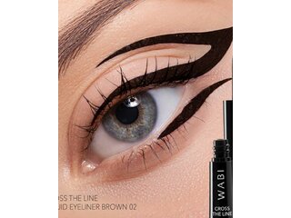 CROSS THE LINE LIQ. EYELINER 02 BROWN